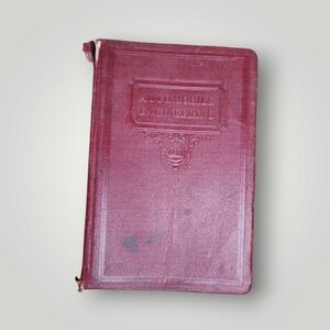 Vintage red book titled 'Automobile Engineering' american Technology School 1940